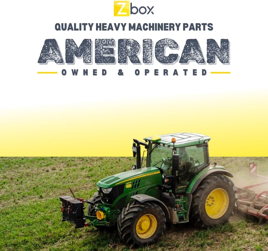 ZBOX Seat M803465 - Replacement Seat FITS: John Deere 1070 3005 4005 670 770 790 870 970 990 Models (Replaces Part ZB2185218) (Yellow - No Arms)