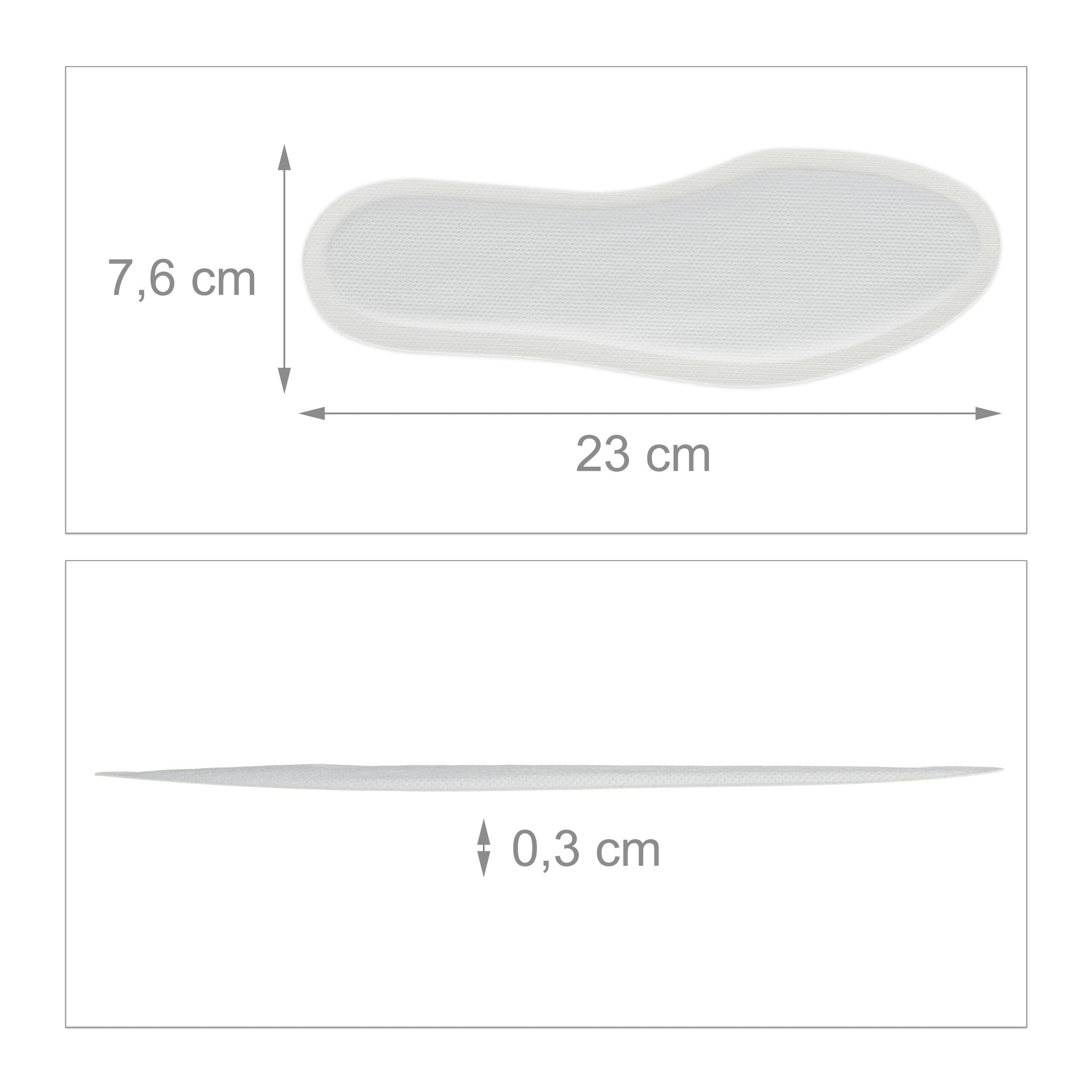 Relaxdays Patch chauffant, 20 paires, taille S, pour chaussures, pieds chauds pendant 8 h, autochauffant, blanc