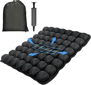 Professional Comfortable 3D Travel Seat Cushion, Air Inflatable Pressure Relief Seat Cushion Optimal Support for Long Sitting