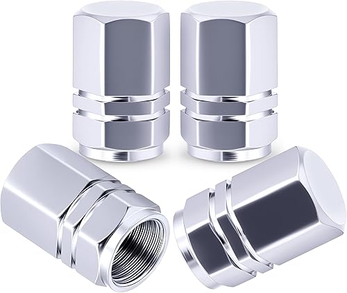 MEAJOO 4 piezas tapas de vástago de válvula de neumático, con junta tórica de goma, resistentes a la corrosión, a prueba de fugas, cubiertas