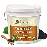 Vista 1 de Kevala Semillas orgánicas de comino negro, semillas de Nigella Sativa para cocinar y hornear en casa, listas para comer en dietas conscientes