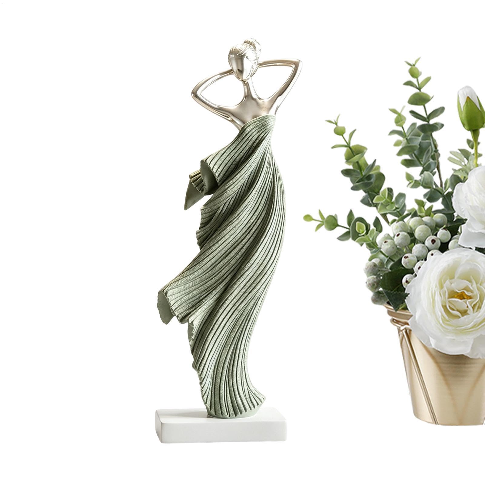 Abstract Dancer Figurine, Resin Art Sculpture, Display Art French Style