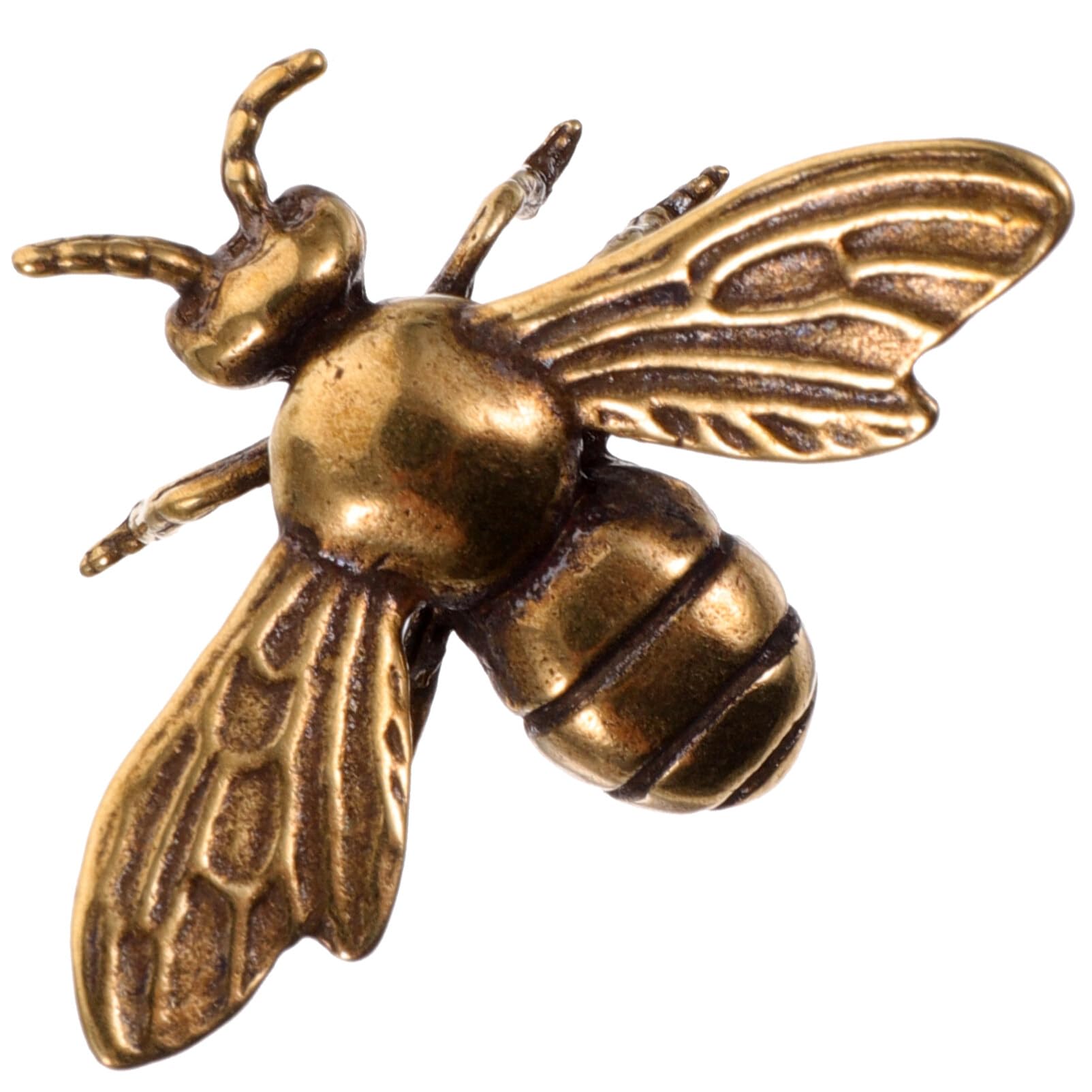 Antique Brass Décor,4.7 x3.2cm Handmade Brass Bee Retro