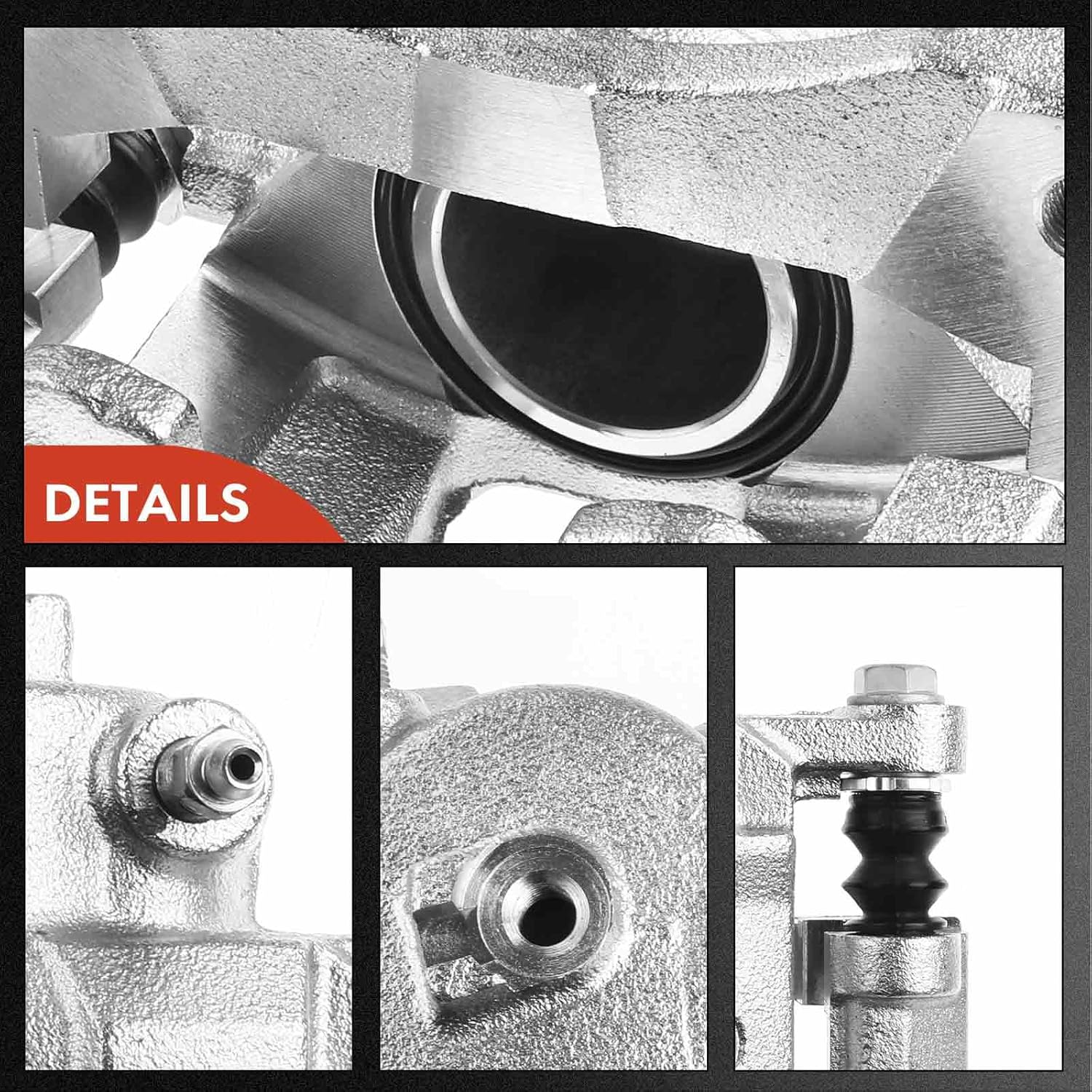 A-Premium Disc Brake Caliper Assembly with Bracket Compatible with Select Chevy, Daewoo, Pontiac and Suzuki Models - Aveo, Aveo5, Optra, Spark, Spark EV, Nubira, G3 - Front Driver and Passenger Side
