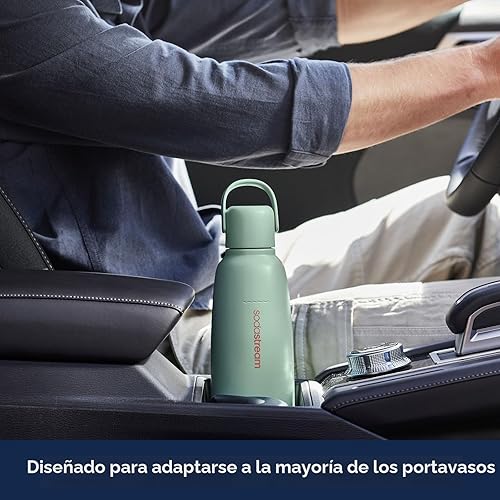 Miniatura 7 de sodastream Fizz & Go Cool - Botella de metal (menta), capacidad de carbonatación de 0.9 L