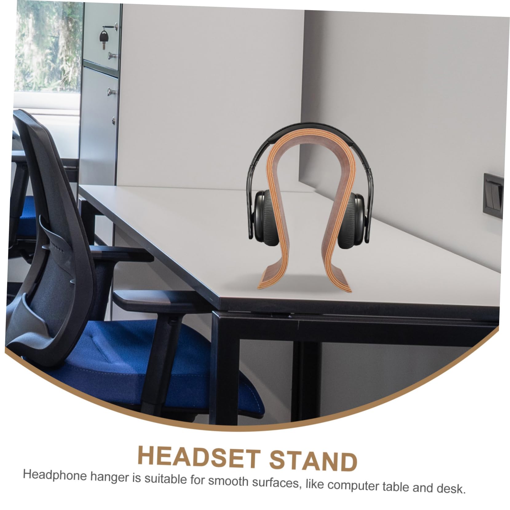 Gadpiparty Soporte para Auriculares Soporte para estantes Auriculares inalambricos para Casco Porta Casco Soporte Auriculares Colgador de Auriculares Estante para Auriculares de Madera Percha