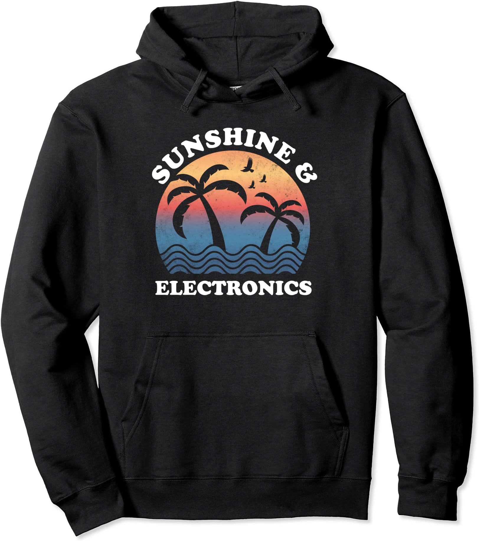 Electronics - Sunshine and Electronics Funny Electronic Pullover Hoodie