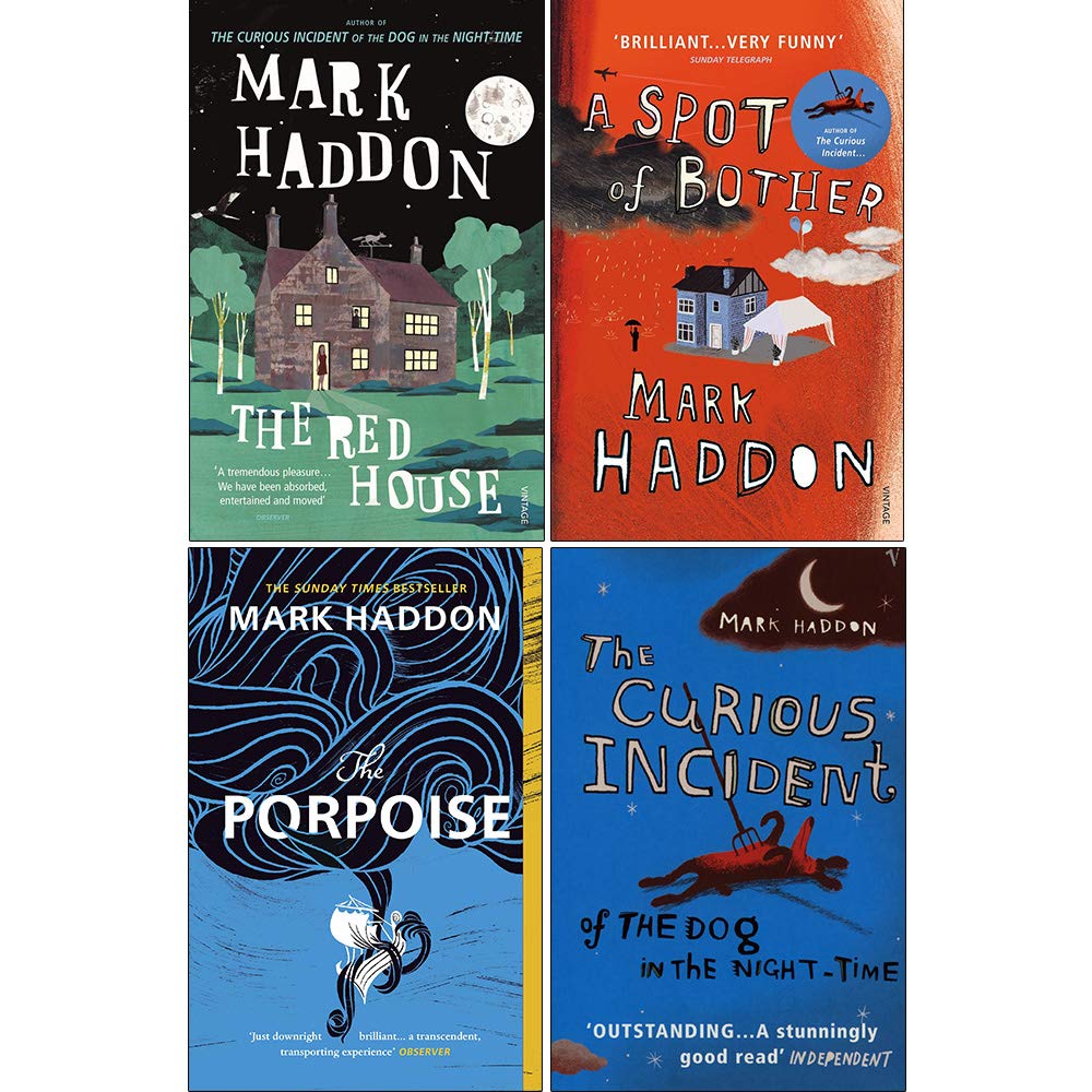 Mark Haddon 4 Books Collecction Set(Red House, A Spot of Bother, The Porpoise, The Curious)