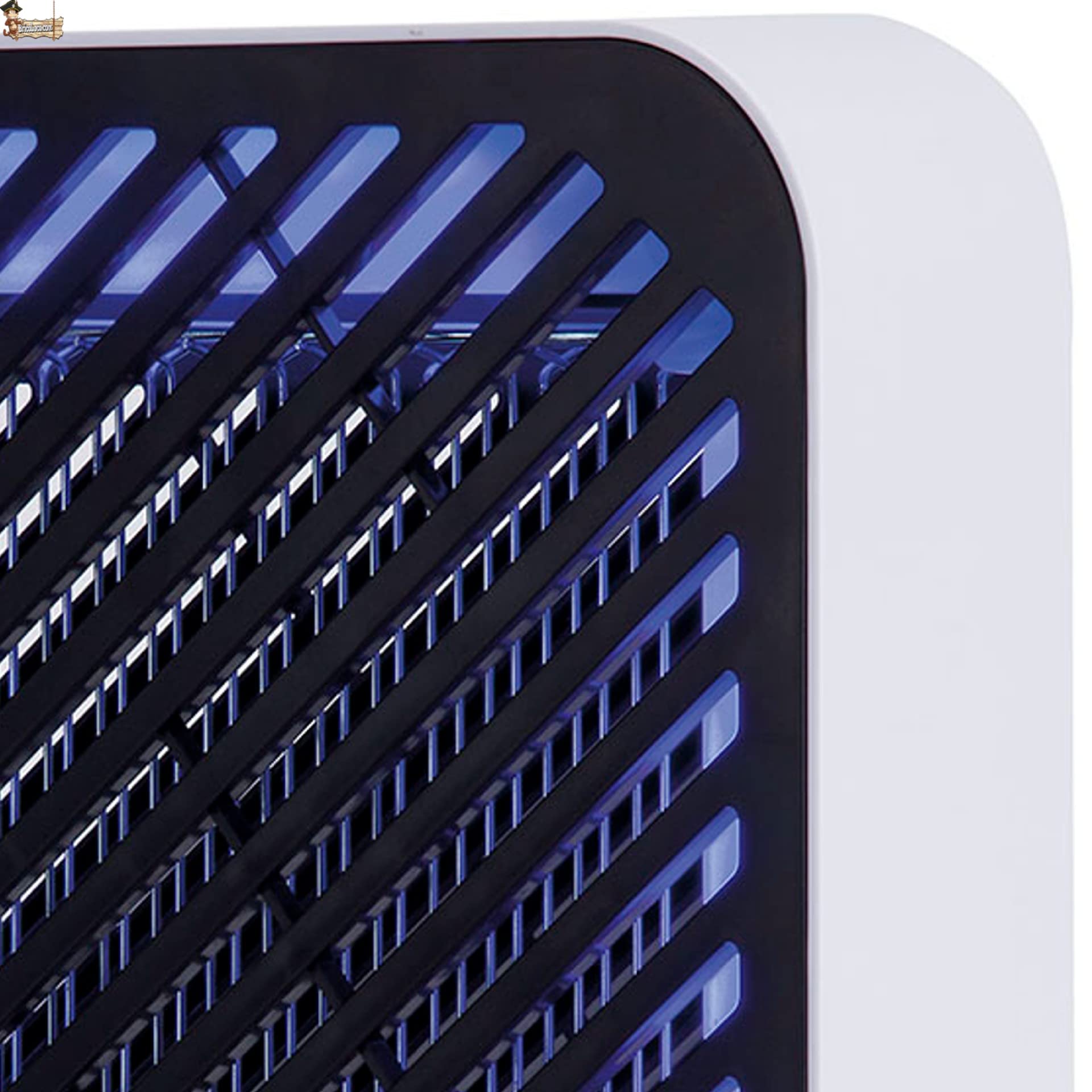BricoLoco.com Uccide zanzare elettriche, lampada ultravioletta cattura zanzare professionale 30 cm Uso interno commerciale, locale o casa serbatoio insetti estraibile, appendere, scrivania, parete (2)