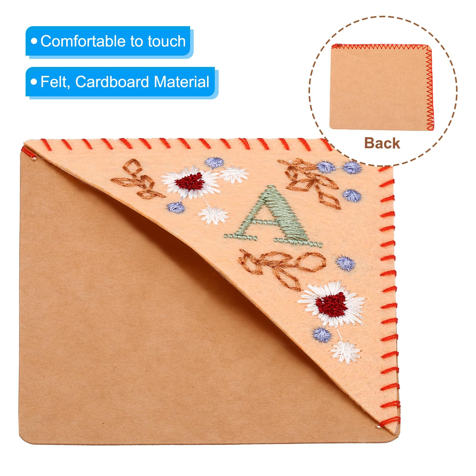 PATIKIL Personalized Embroidered Corner Bookmark - Image 3