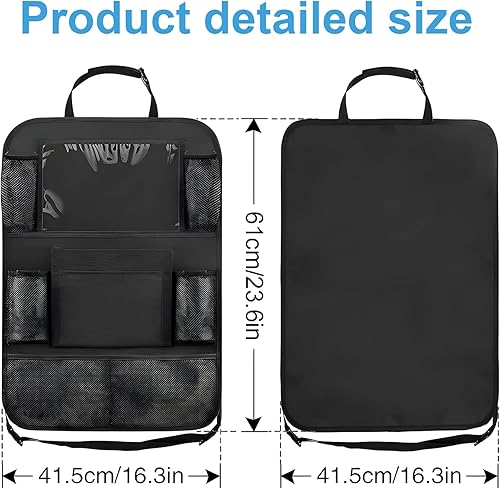 AiQInu Organisateur Voiture Enfant Facile à Entretenir, Arrière avec Espace de Rangement, Protection Siège Enfant (1 pc) - 2