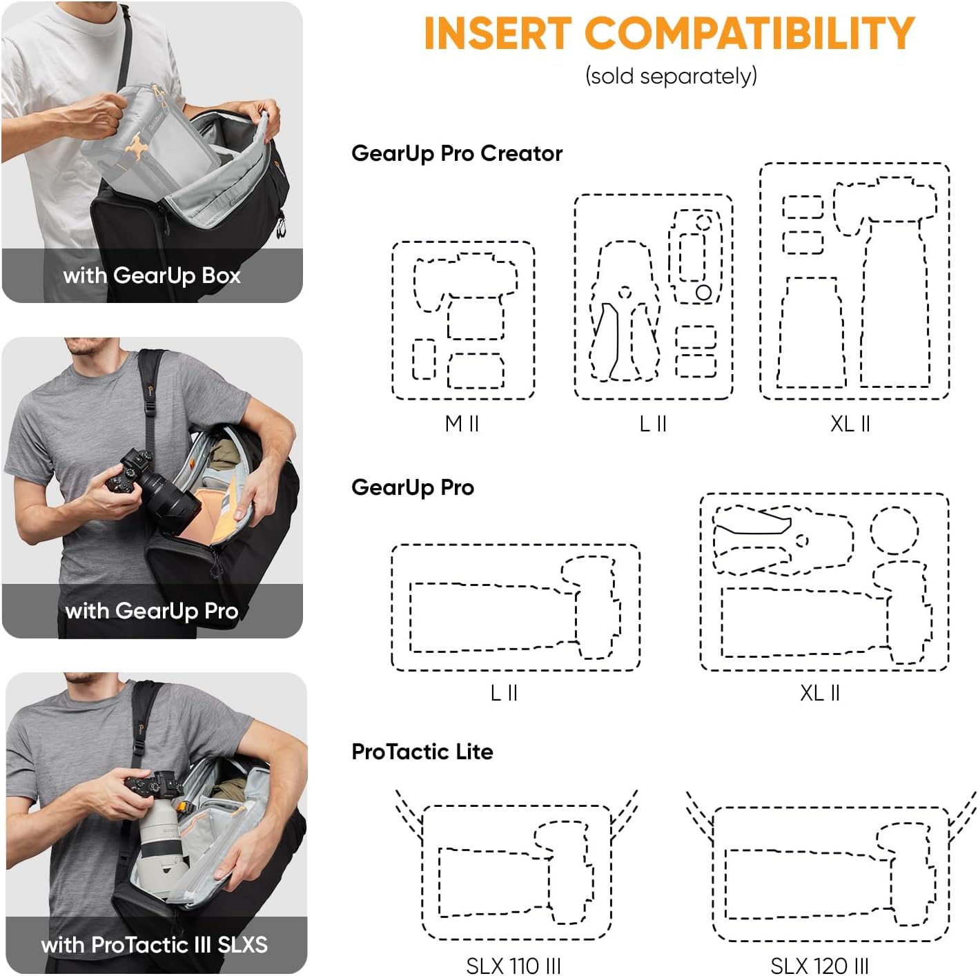 Lowepro ProTactic Lite BP 250 AW III Laptop Backpack, Top and Side access, Professional Camera Bag, DSLR/Drones/Mirrorless, Up to 16" Laptop, Rain Cover, for Photographer, Videographer, Volume 30L