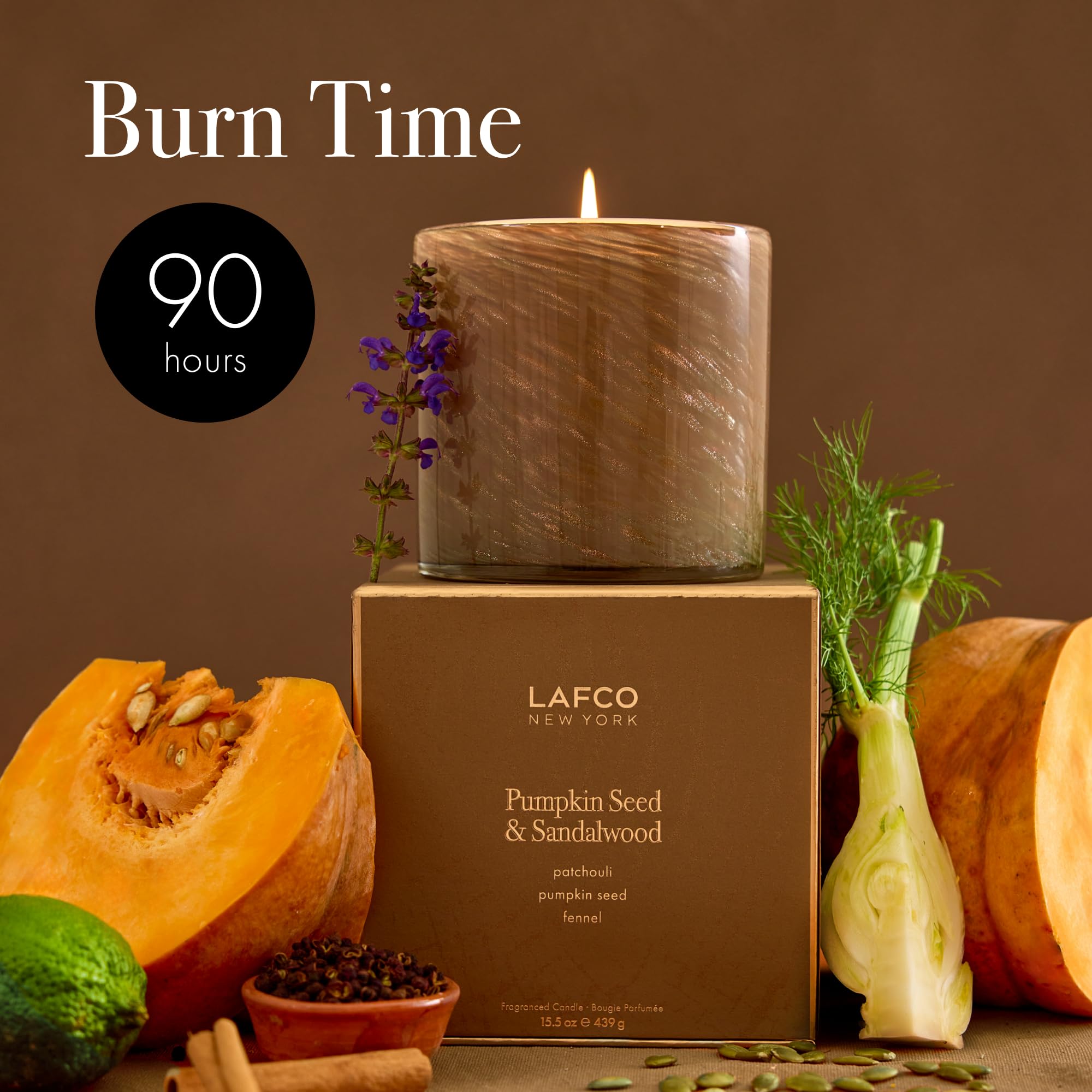 Amazon.com: LAFCO New York Holiday Signature Fall Candle, Pumpkin