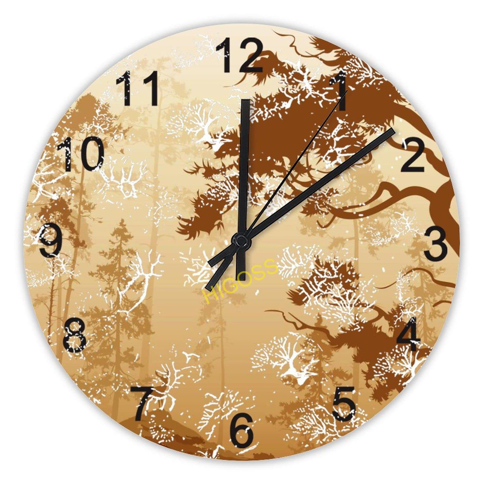 Horloge murale silencieuse Fore-s-t : fini le tic-tac dans la chambre