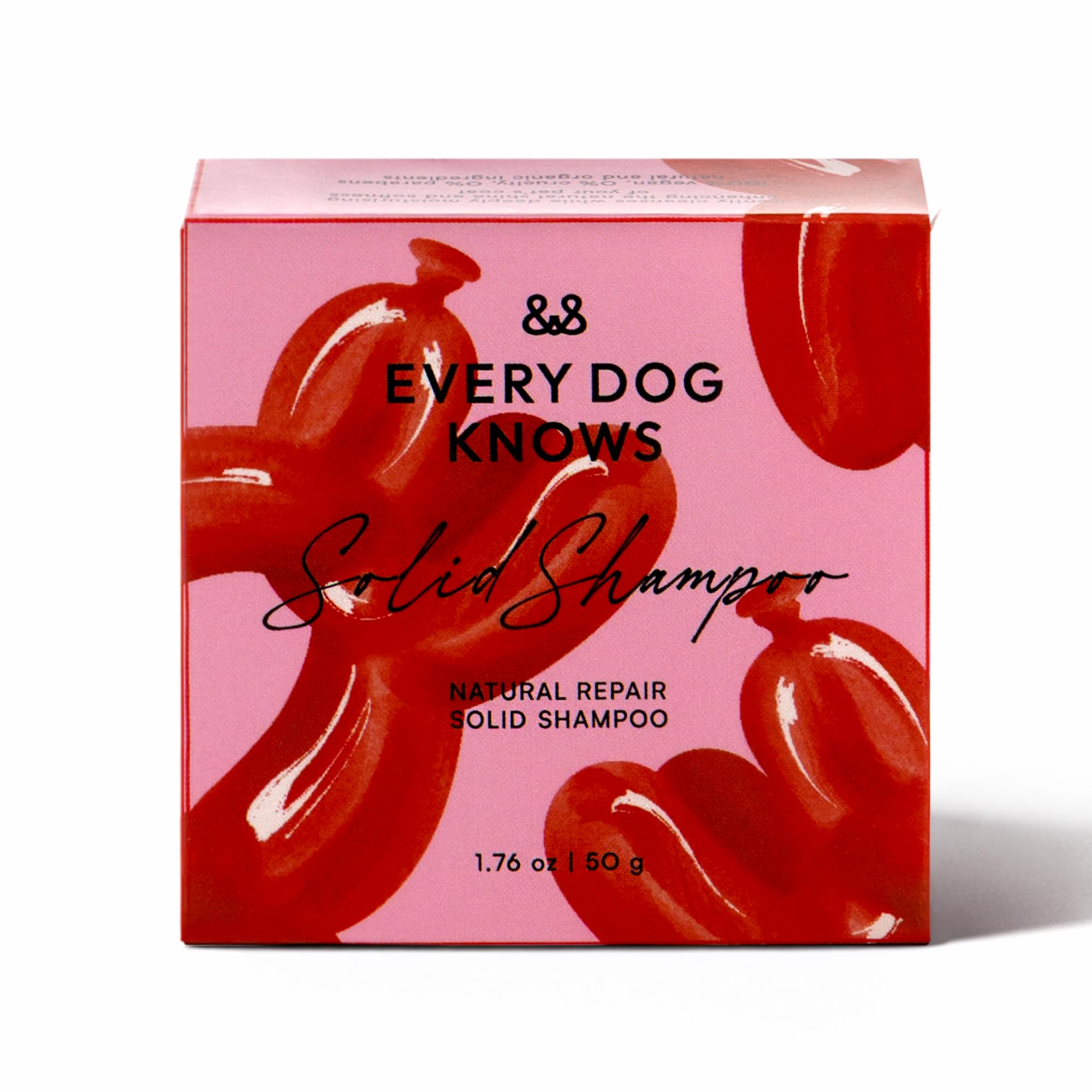 EVERY DOG KNOWS Natural Repair Solid Shampoo for Dogs – Moisturizing Dog Shampoo Bar with Aloe Vera | Shampoo Bar for Shine & Soft Coat | 50g (400–600ml Equivalent)