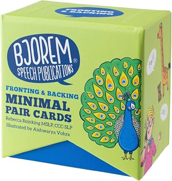 Bjorem Speech Minimal Pairs Fronting & Backing Speech Therapy Cards for Children - Improve Articulation and Phonemic Awareness | Educational Materials | Speech Materials