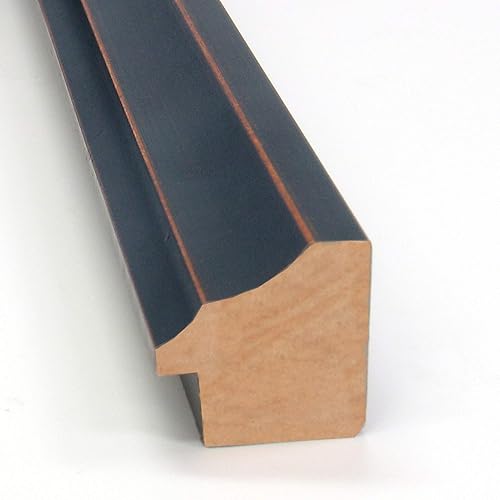 Miniatura 2 de Amanti Art Espejo de baño de bronce para sobre el fregadero, 23 x 42 pulgadas, espejo rectangular de bronce oscuro, marco de madera tradicional