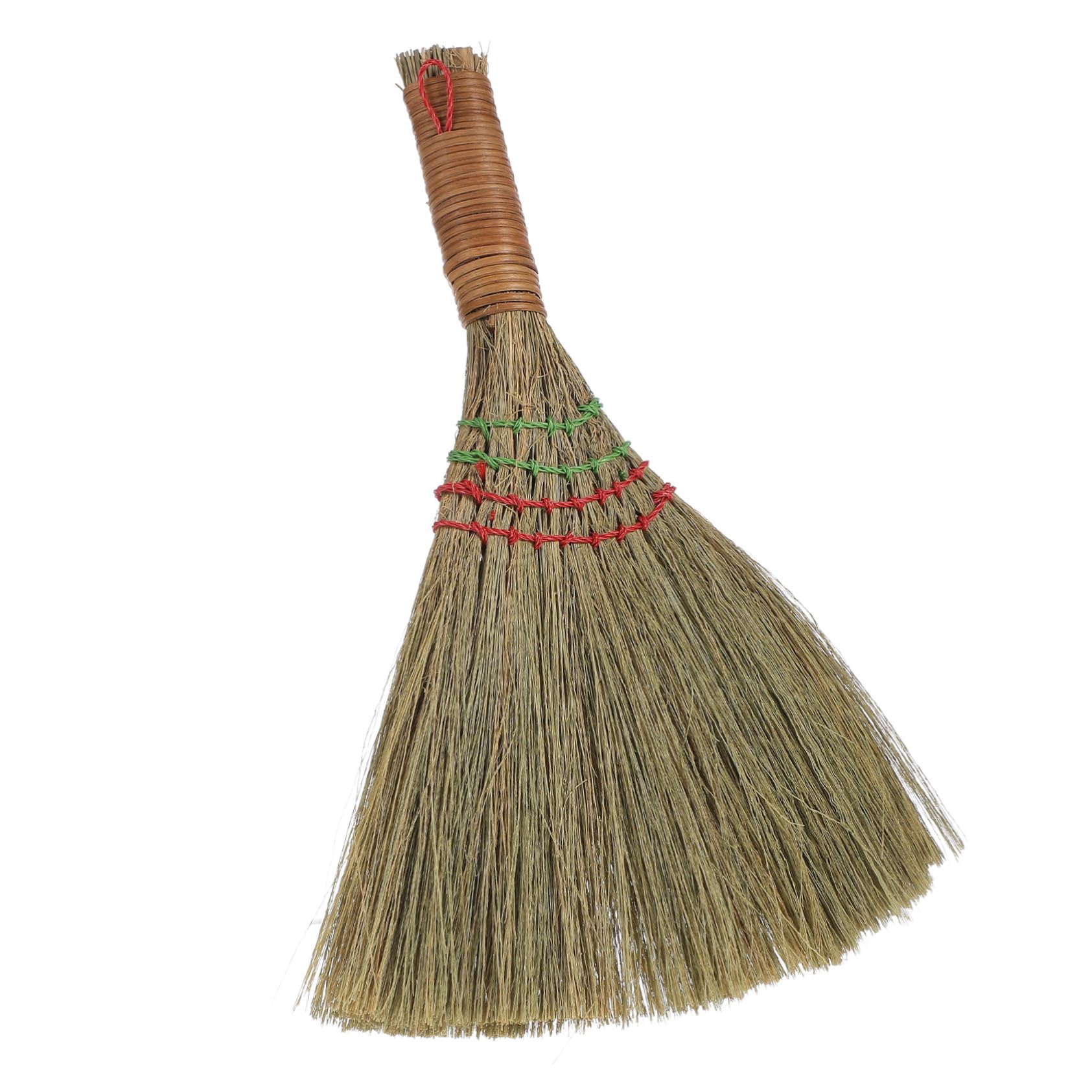 minkissy Mini Hand Broom Whisk Broom Small Straw Broom Halloween Short Handle Hand Broom for Multi Surface Sweeping Outdoor Car Porch Debris Dust Dirt