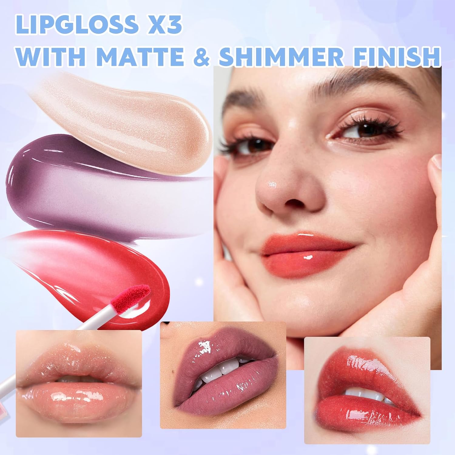 Color Nymph Makeup Sets for Women Teen Girls with 2-in-1 Travel Handbag, All In One Makeup Kits Full Kit Includes Eyeshadow Lipgloss Eyebrow Powder Highlighter Blush Mascara Eyeliner Lipliner & Puff - Image 5