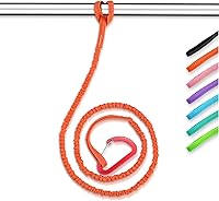 Vista 12 de OCEANBROAD Correa de remo de kayak estirable con cuerda de lanyard para SUP, kayak, botes, canoa, caña de pescar, 4-7 pies