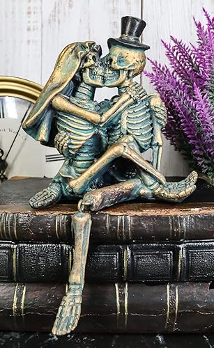 Miniatura 8 de Ebros Gift Día de los muertos Love Never Dies Wedding Bridal Skeleton Lovers Pareja Hot Bessing Session Shelf Sitters Ledge Edge Figura decorativa