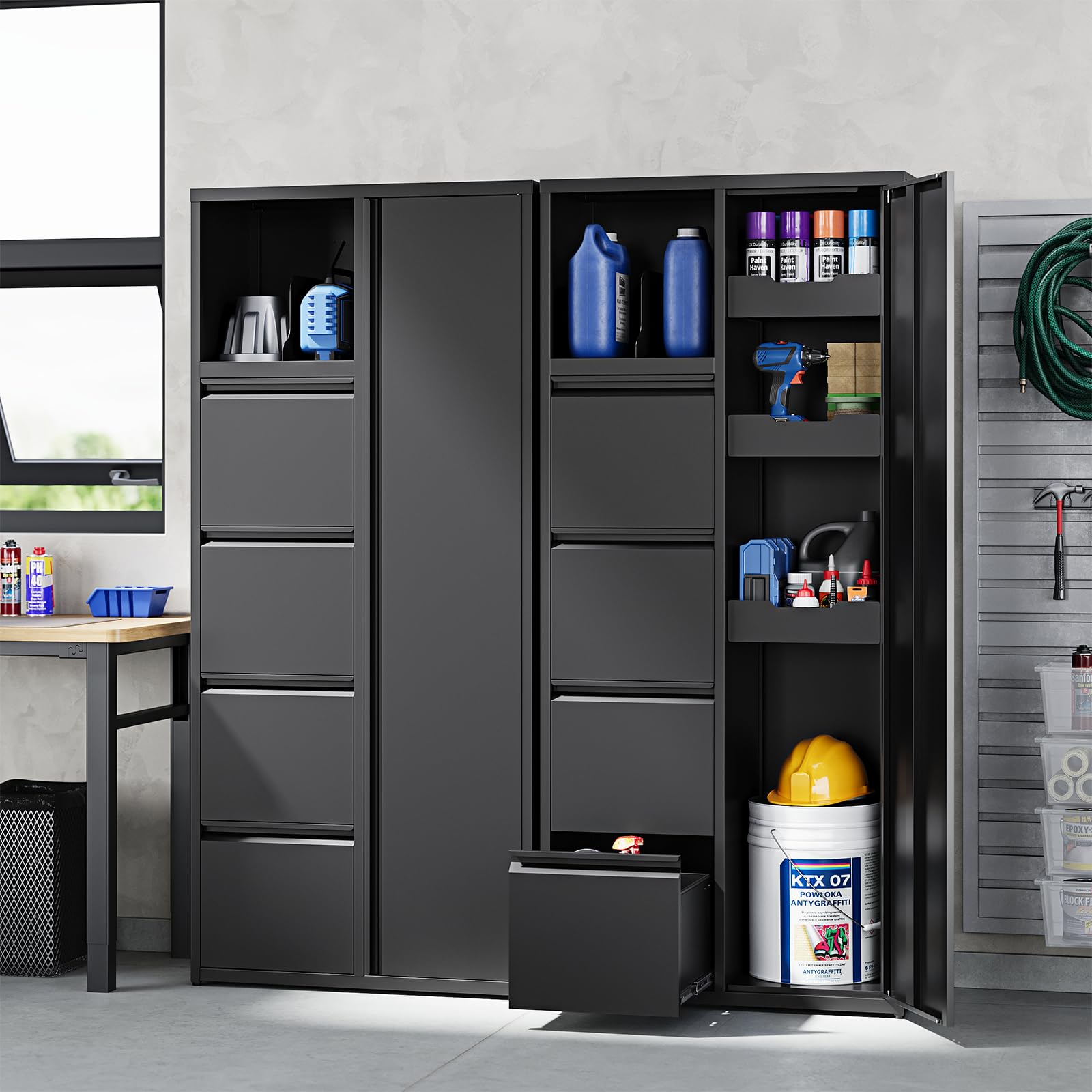 raaco 136181 Blue/Transparent Compartment box Assorter PSB 4-32