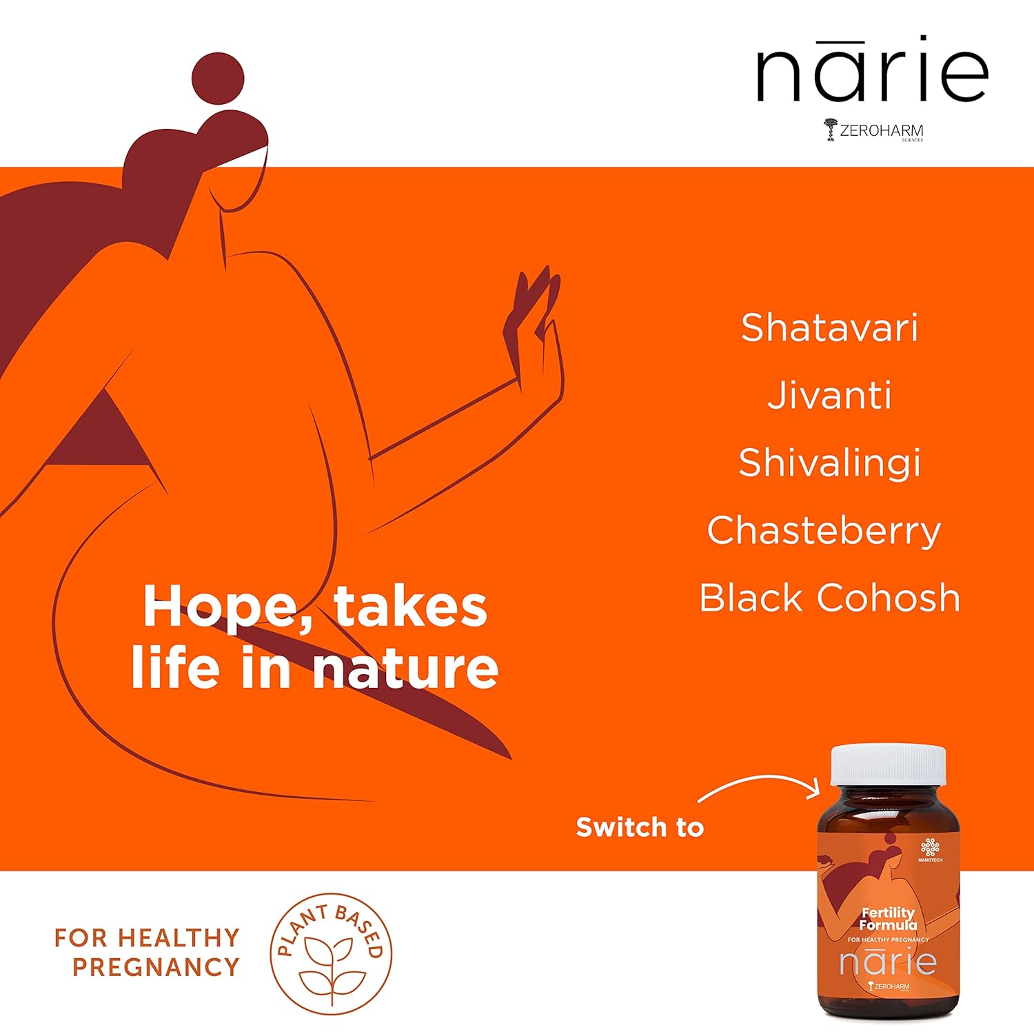 Zeroharm Narie Breeding Formula Pills | Natural conception | Healthy pregnancy | Prevents pregnancy complications. Asparagus, Jivanti, Shivalingi, Chaste Berry and Black Kohosh | 60 vegetarian pills Zeroharm Narie Breeding Formula Pills | Natural conception | Healthy pregnancy | Prevents pregnancy complications. Asparagus, Jivanti, Shivalingi, Chaste Berry and Black Kohosh | 60 vegetarian pills