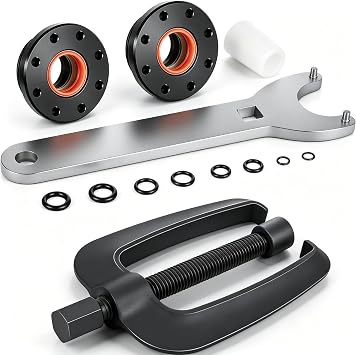 HC5345 Seal Kit Fit for Seastar Front Mount Hydraulic Steering Cylinder Seal Kit #HS5157 & Steering Support Bracket Puller for SeaStar HC5345, HC5348, HC5358 & More