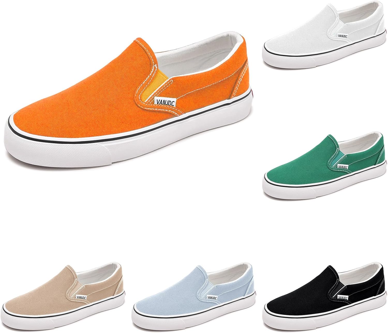 Men’s Casual Slip On Sneakers Comfortable Loafers Breathable Lightweight Walking Shoes for Daily Wear