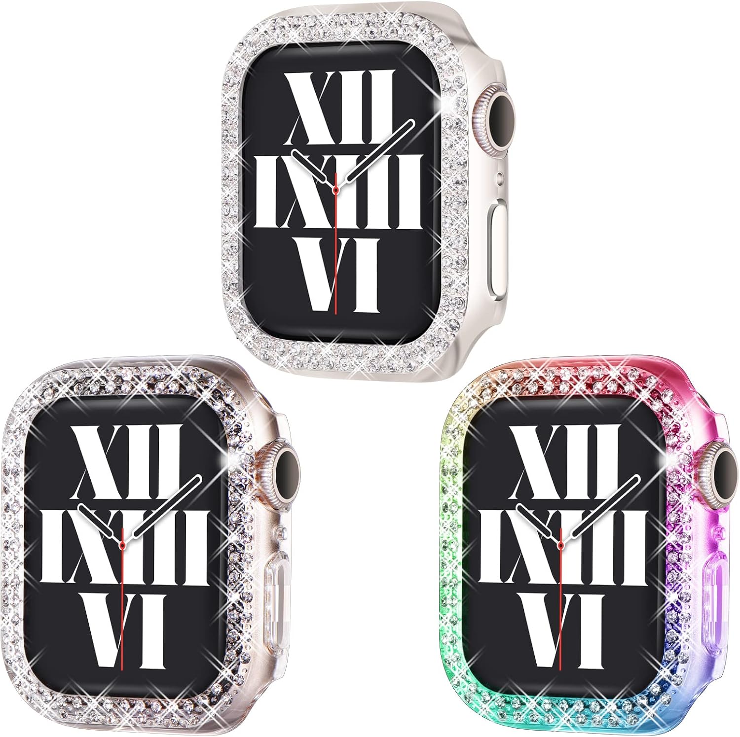 Fullife 3Pack Compatible with Apple Watch Case 38mm Series