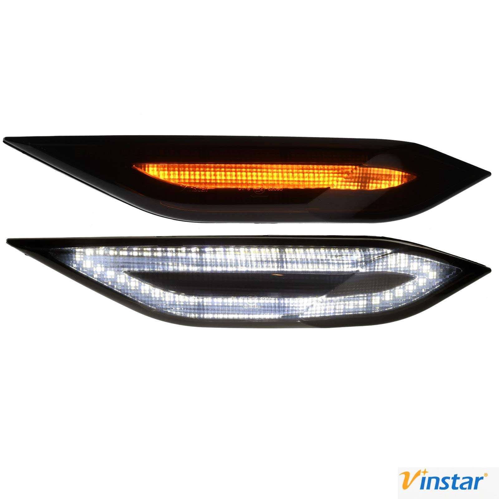 VINSTAR 2X Seiten Blinker Smoke getönte LED passend kompatibel mit Porsche Cayenne 92A 2010-2014