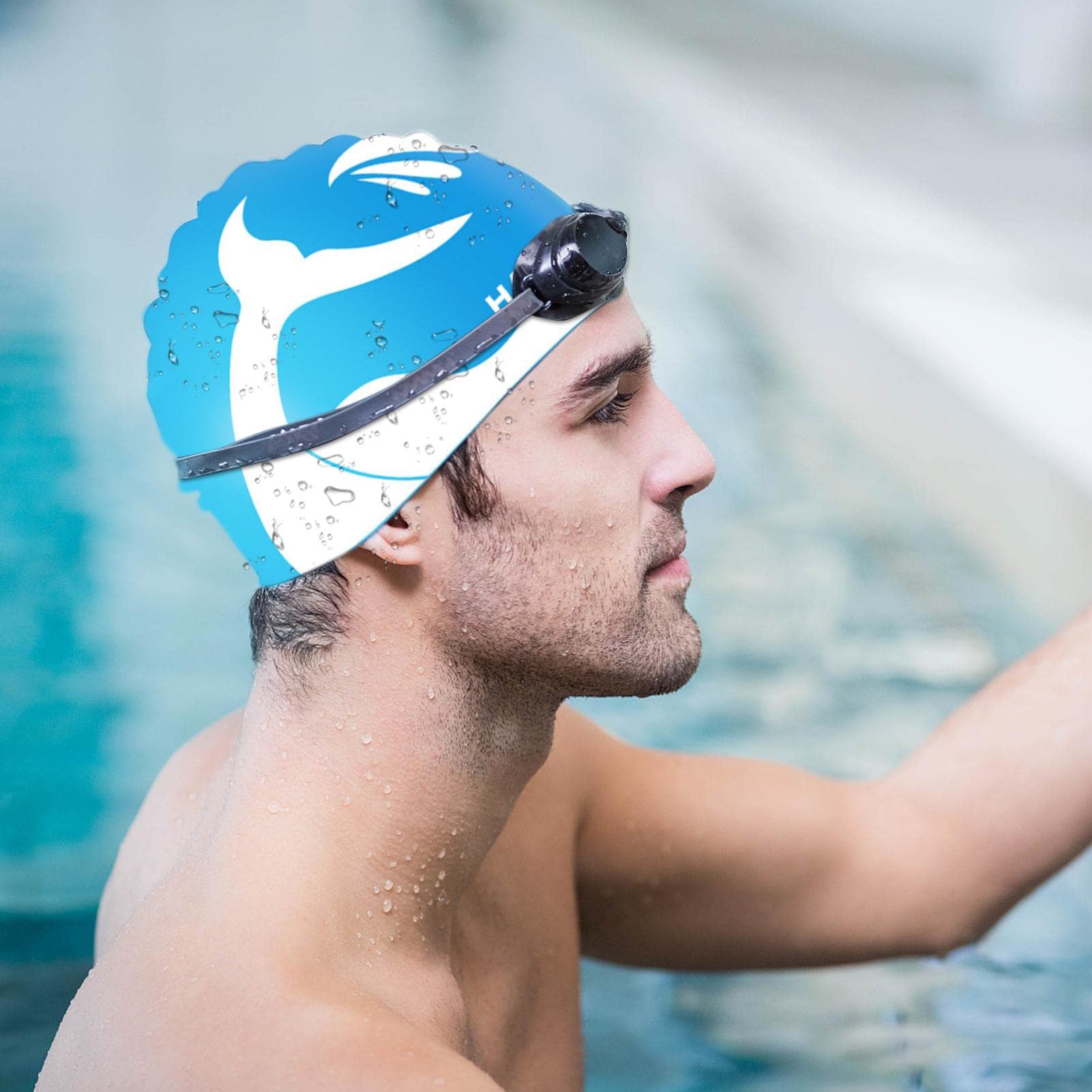 Gorro De Natación Para Adultos, Gorros De Natación De Silicona, Gorro
