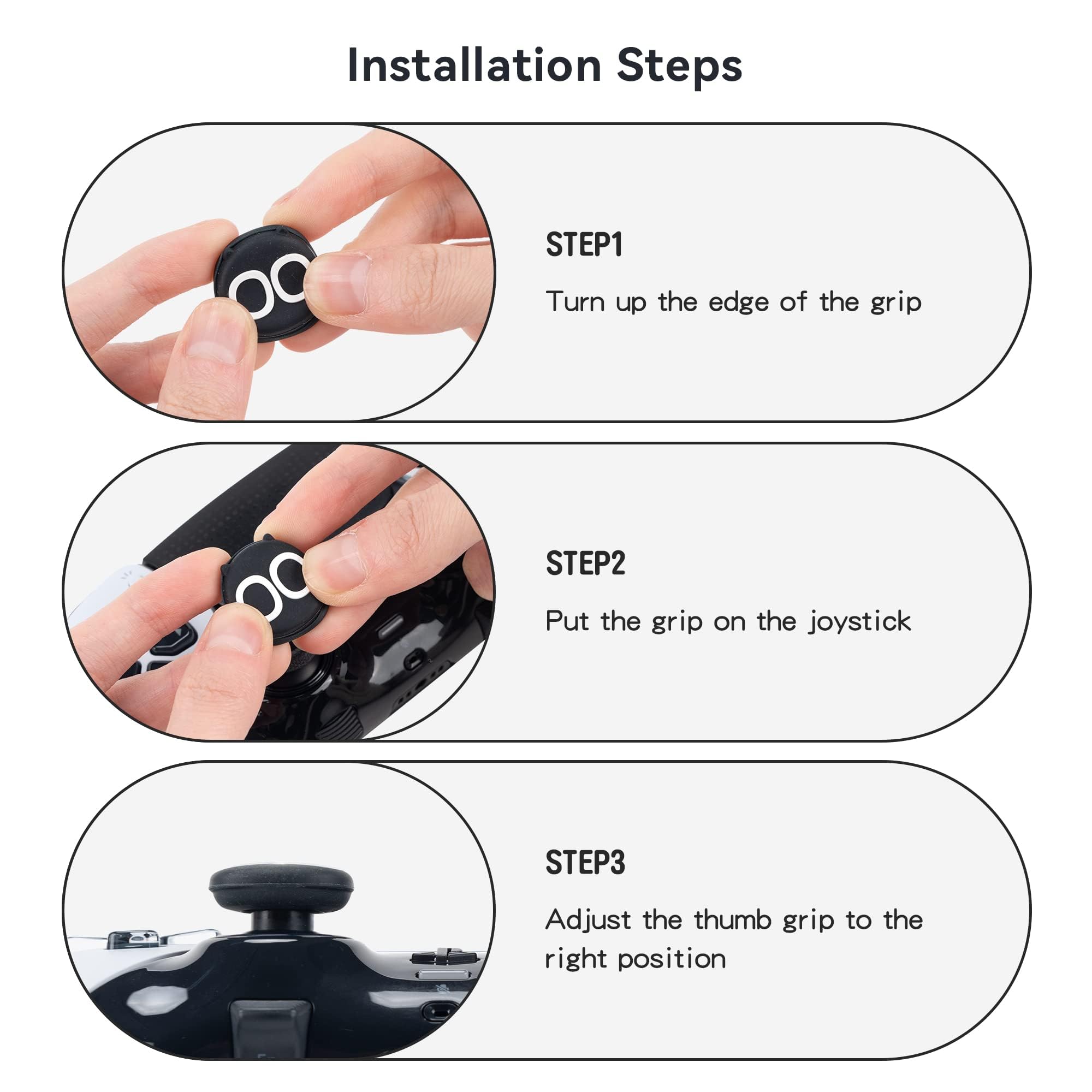 GeekShare 4 Catture In Silicone Per Joystick PS4, PS5, Nintendo Switch Pro - Multicolor