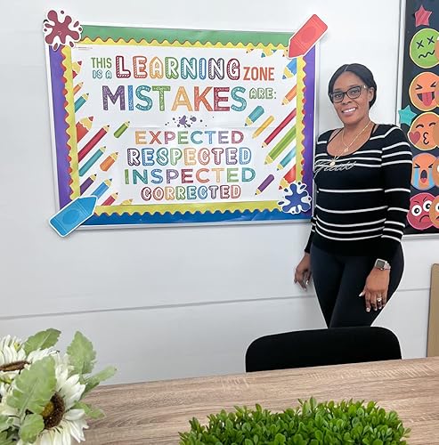 Miniatura 2 de Sproutbrite Carteles para decoración de aula, zona de aprendizaje, mentalidad de crecimiento educativa, motivacional e inspiradora para profesores,