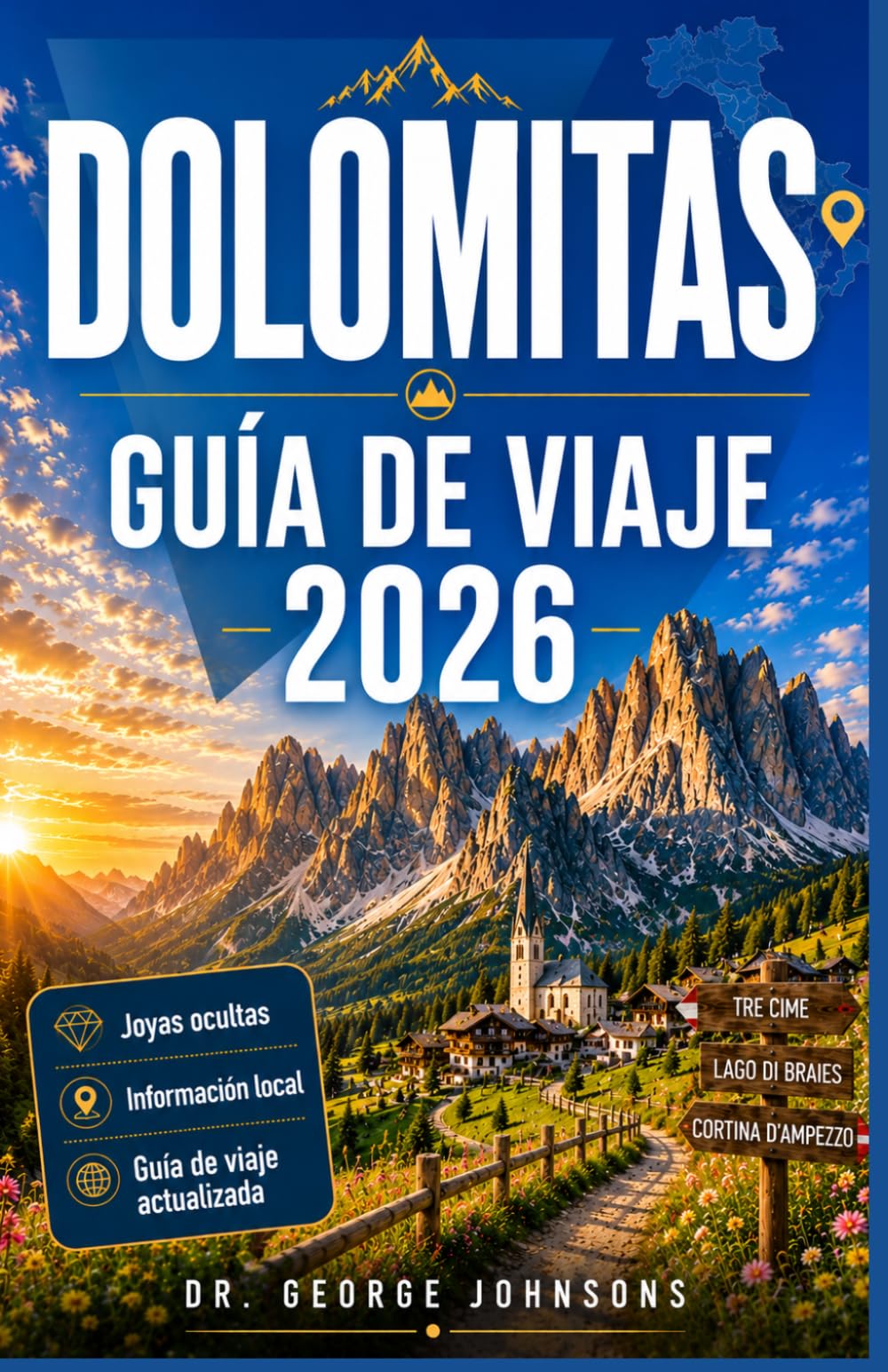 DOLOMITAS GUÍA DE VIAJE 2026: Tu compañero esencial para explorar Picos emblemáticos, pasos panorámicos, refugios alpinos, Pueblos con encanto y experiencias al aire libre.