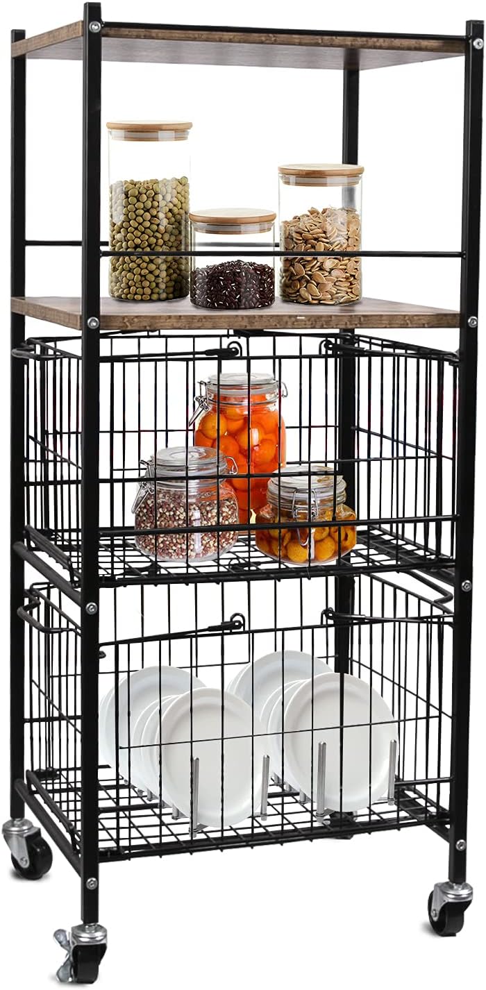 Buy Storage Shelves Rolling Utility Cart Organizers Kitchen Pantry