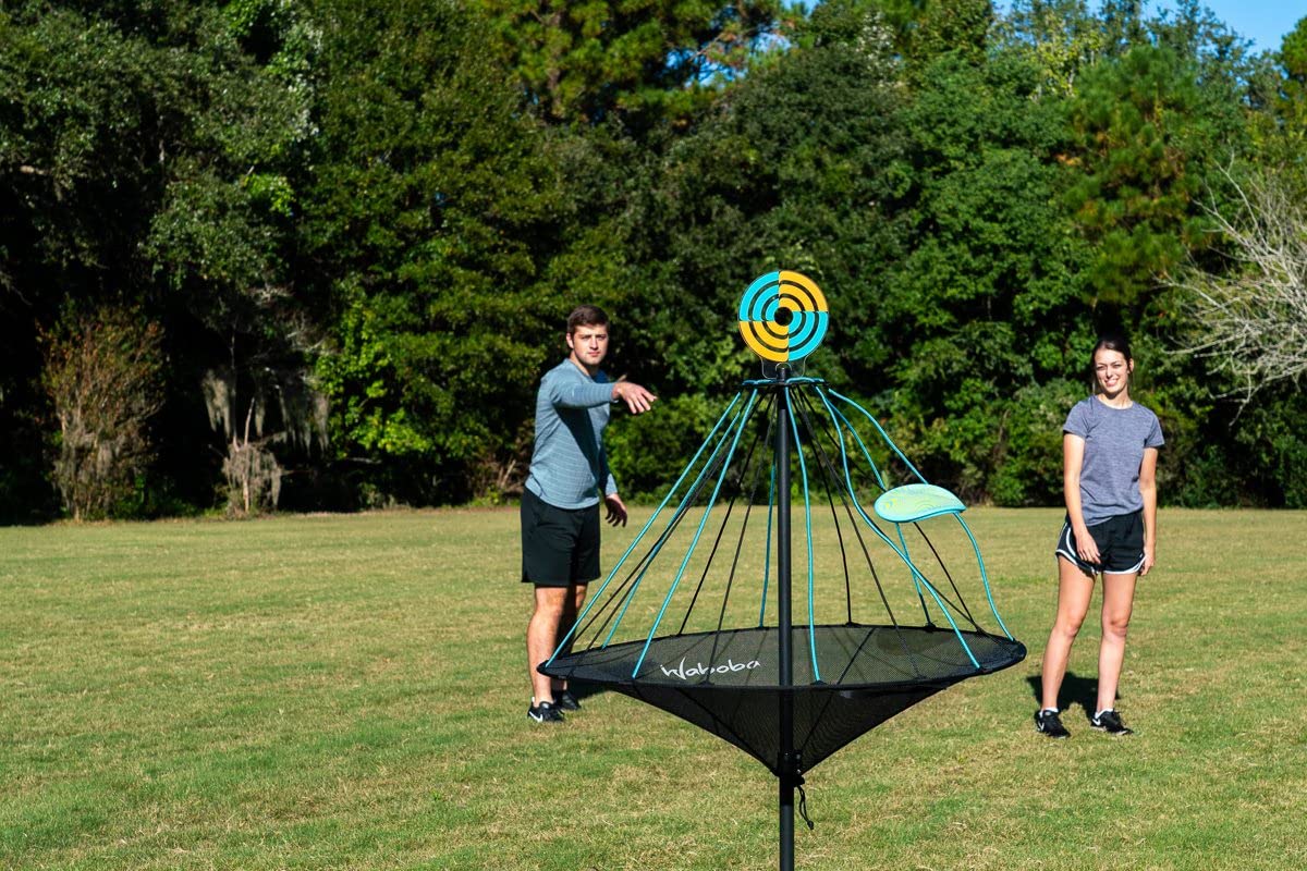 Waboba Hitman Flying Disc Target Game, 2 in 1 Faltbares Garten Wurfspiel mit 4 Silikon Wingman Discs inklusive, Spaß für jedes Alter, eine Größe