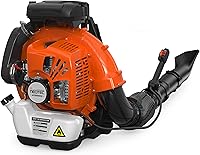NEOTEC 75.6cc Gas Backpack Leaf Blower 847 CFM 236 MPH 2-Cycle Engine Ergonomic Harness Cruise Control Low Vibration Yard Cleanup