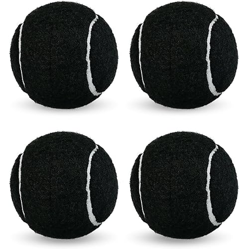 LITIAN 4 Pack Pre-Cut Tennis Balls for Walkers – Heavy Duty Glide Balls with Felt Pads for Walkers & Furniture Legs, Floor Protection, Tennis-Themed Party Decor