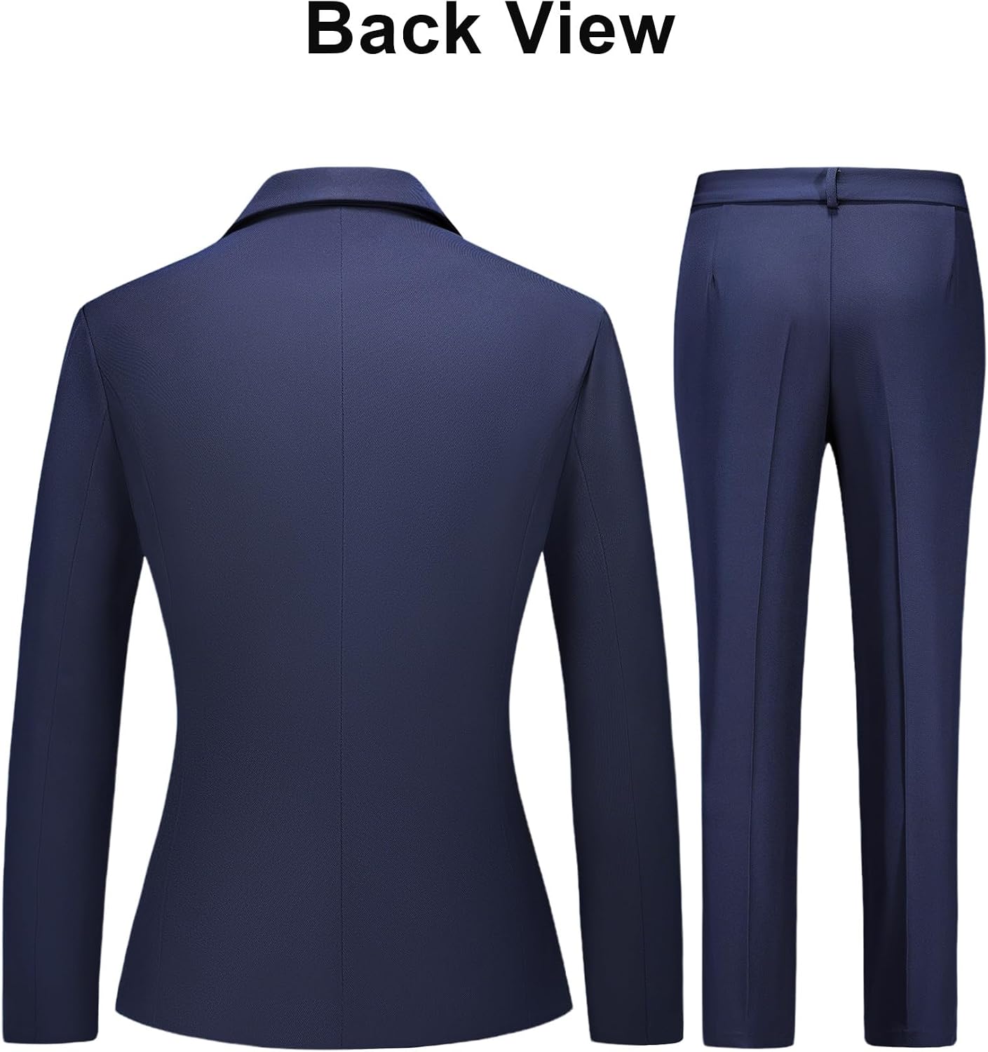 Womens Business Pants Suit 2 Piece Set Classic One Button Blazer & Pants Set for Work Wedding Interview