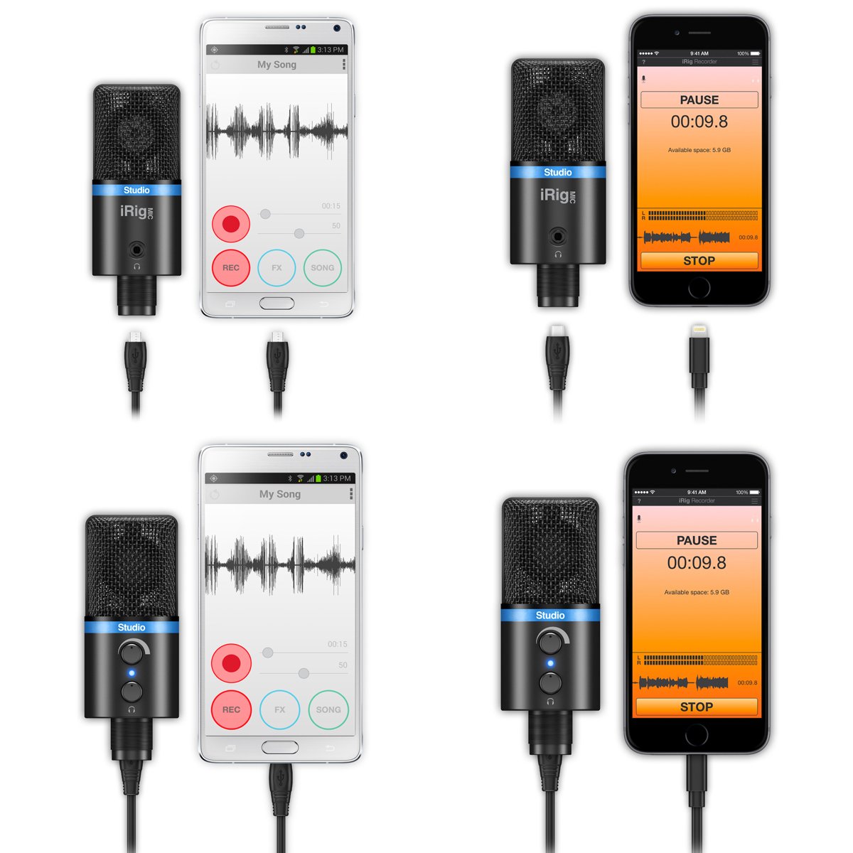Amazon | IK Multimedia デジタル・マイクロフォン(ブラック) iRig Mic