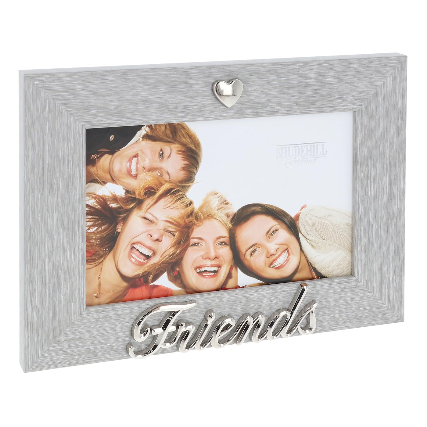 Shudehill Giftware Silver From The Heart Frame - Mum, Dad, Friends & More Designs (Friends)