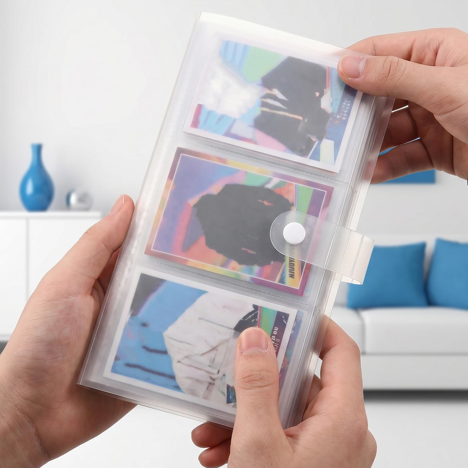 OUNONA 4 álbumes de tarjetas de 40 ranuras, libro para coleccionar entradas de cine de 8,9 x 4,7 pulgadas, álbum de fotos con cubierta de plástico transparente, organizador de almacenamiento de