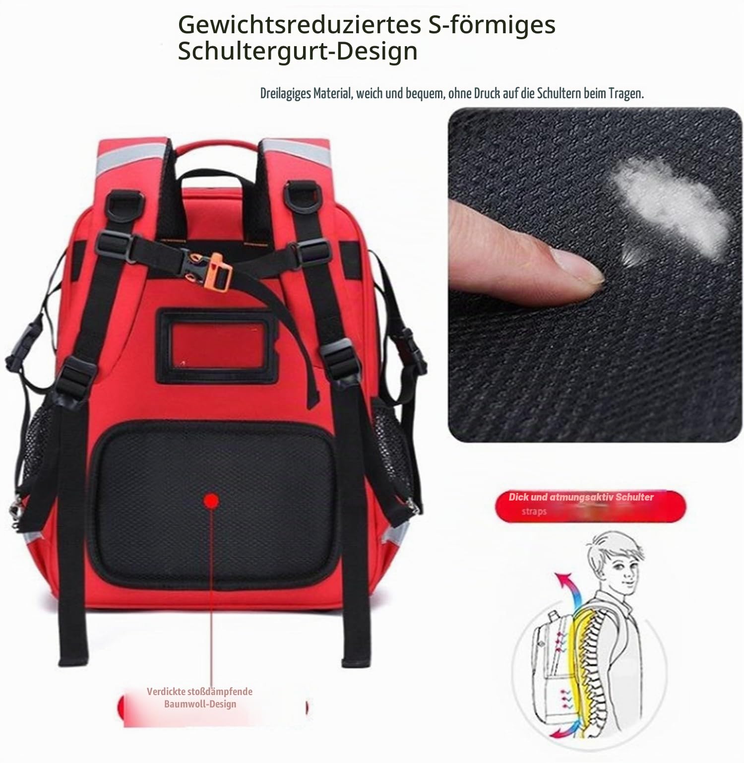 Notfallrucksack Leer, Erste Hilfe Rucksack Leer Professionell Für Medizinische Zubehör, Emergency Backpack, Medizinische Traumatasche, Arzttasche Notfalltasche Für Rettungskräfte