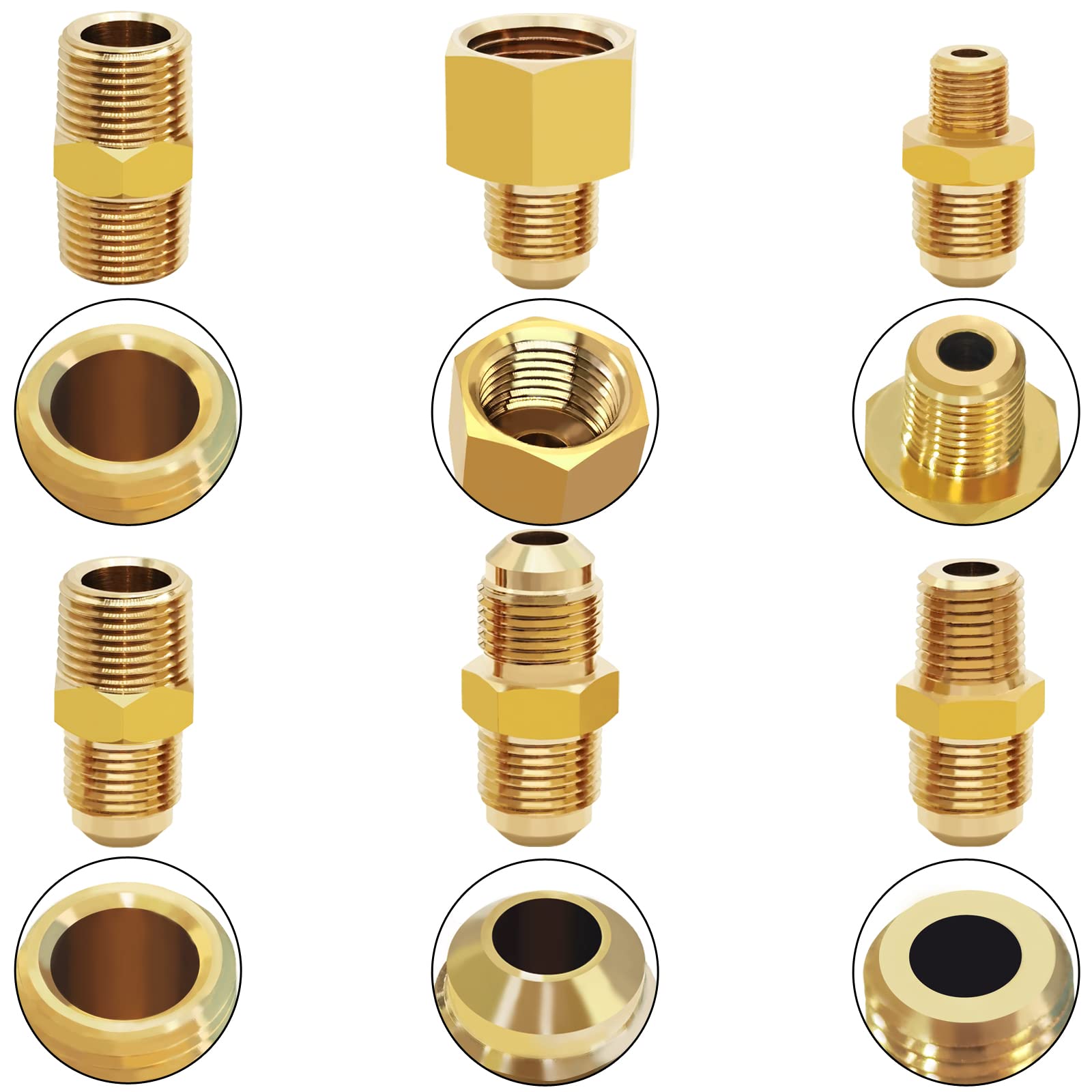 Extensión de manguera de propano trenzada de alta presión de 20 pies con acoplamiento de conversión de 3/8 pulgadas a hembra de 1/2 pulgada, NPT macho de 1/4 pulgadas, NPT macho de 1/8 pulgadas, macho