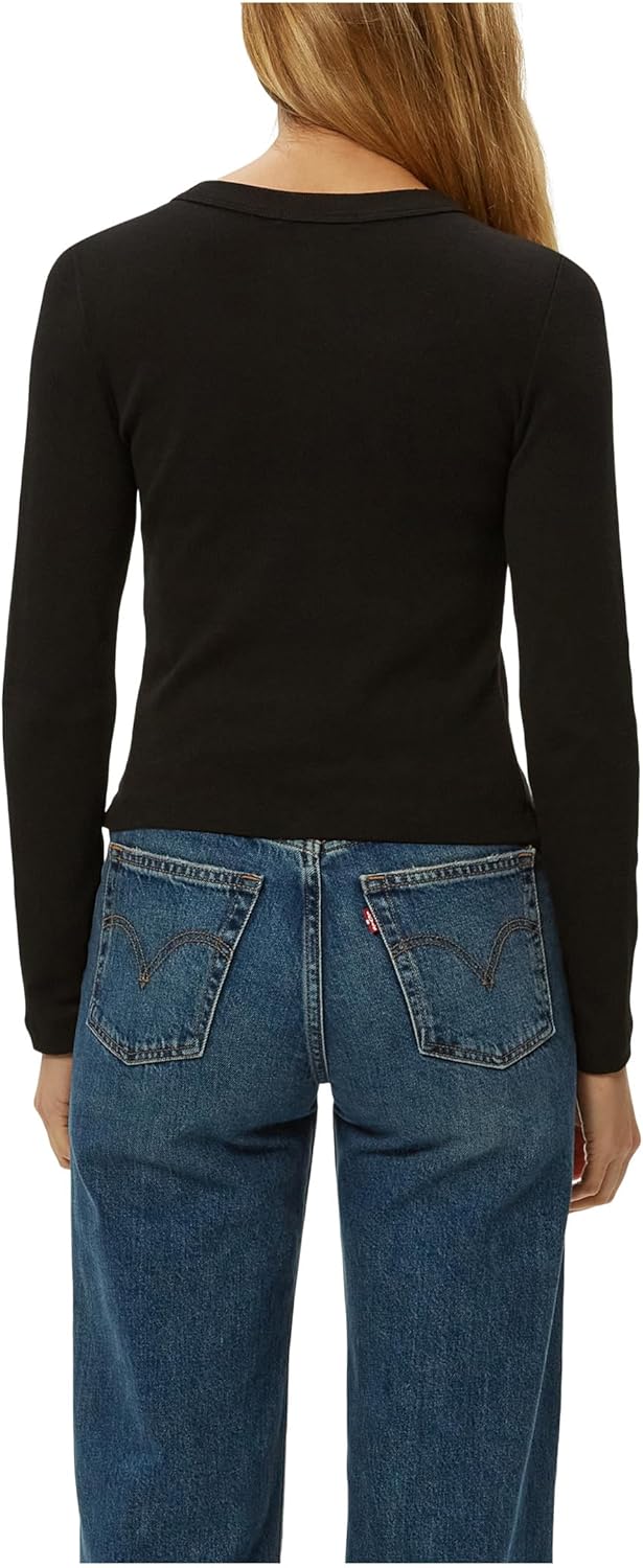 Michael Stars Womens Orion Crop Tee - Image 3