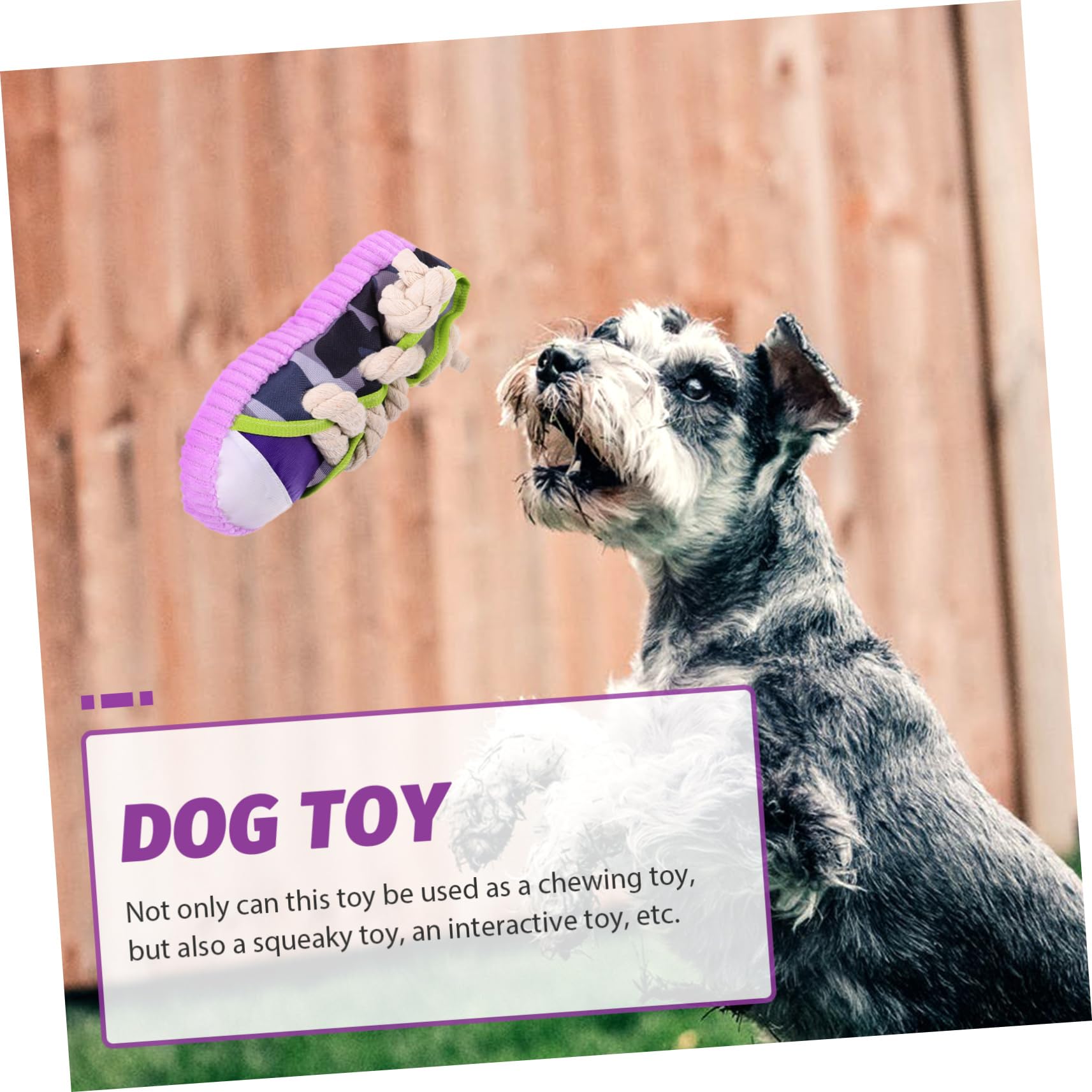 Juguete Cuerda de Algodón Resistente E Interactivo en Forma de Zapato Fácil de Limpiar para Perros para Cachorros Pequeños y Perros Medianos