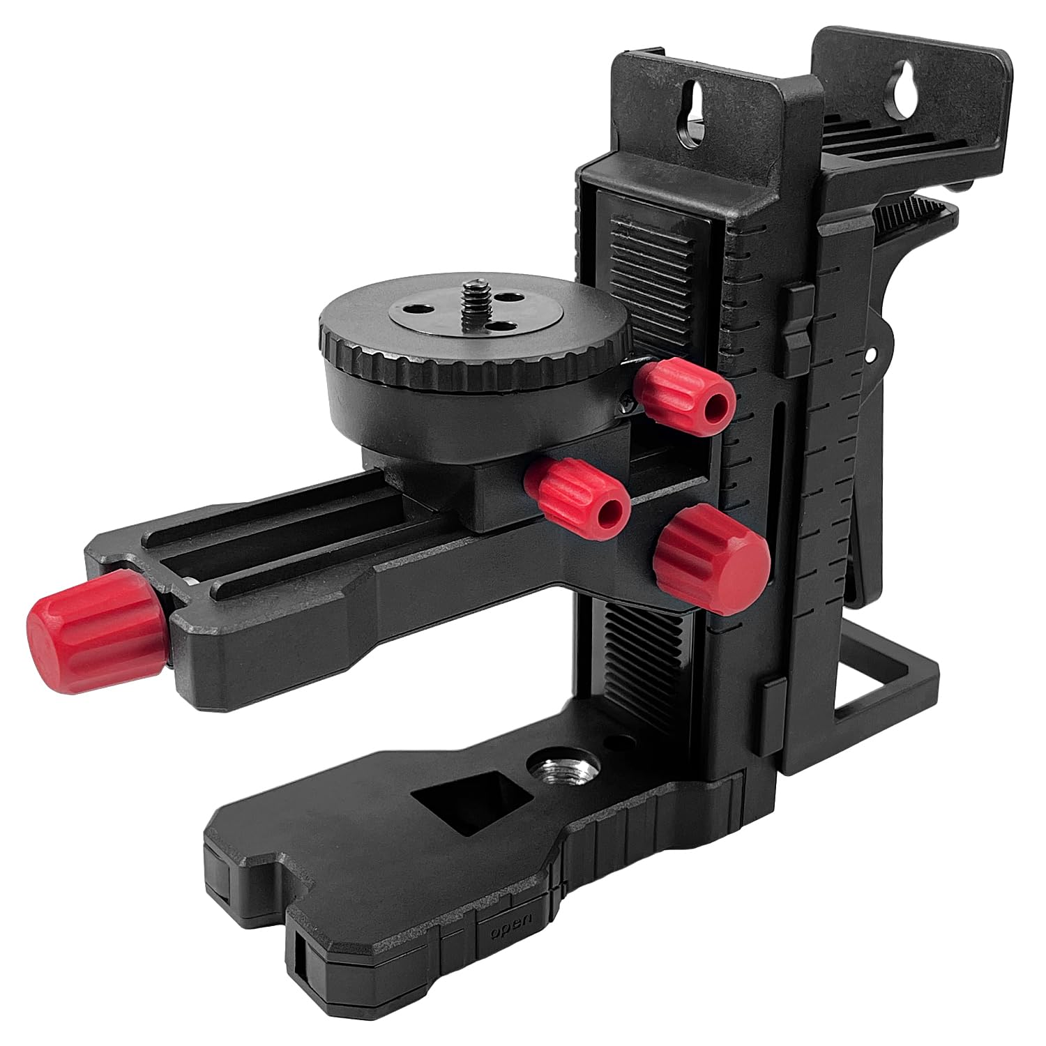 Supporto a Regolazione Fine per Laser a Linee Incrociate, Base Girevole Magnetica Multifunzionale con Clip Regolabile, Alternativa alla Filettatura da 1/4" e Regolazione in Altezza-PV10