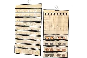 CHOHEY Hanging Jewelry Organizer Double Sided