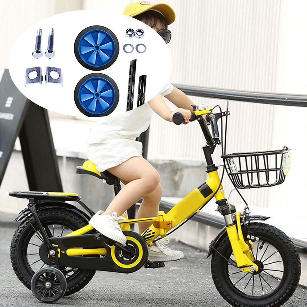 Ruedines Bicicleta Infantil Bicicletas para niños Estabilizadores de niños Kit 12-20 "Bicicleta de seguridad Balance de seguridad Auxiliar Rueda de entrenamiento Mute Ruedas Ciclismo Accesorios Ruedas